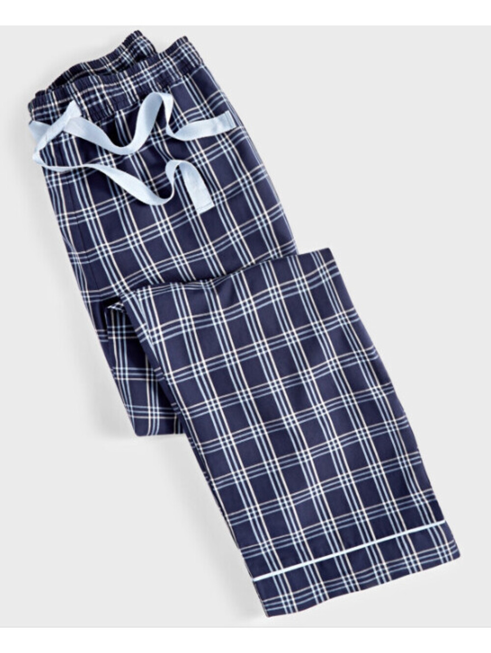 State of Day Women's Printed Poplin Pajama Pants Blue Plaid Size XLarge NWT